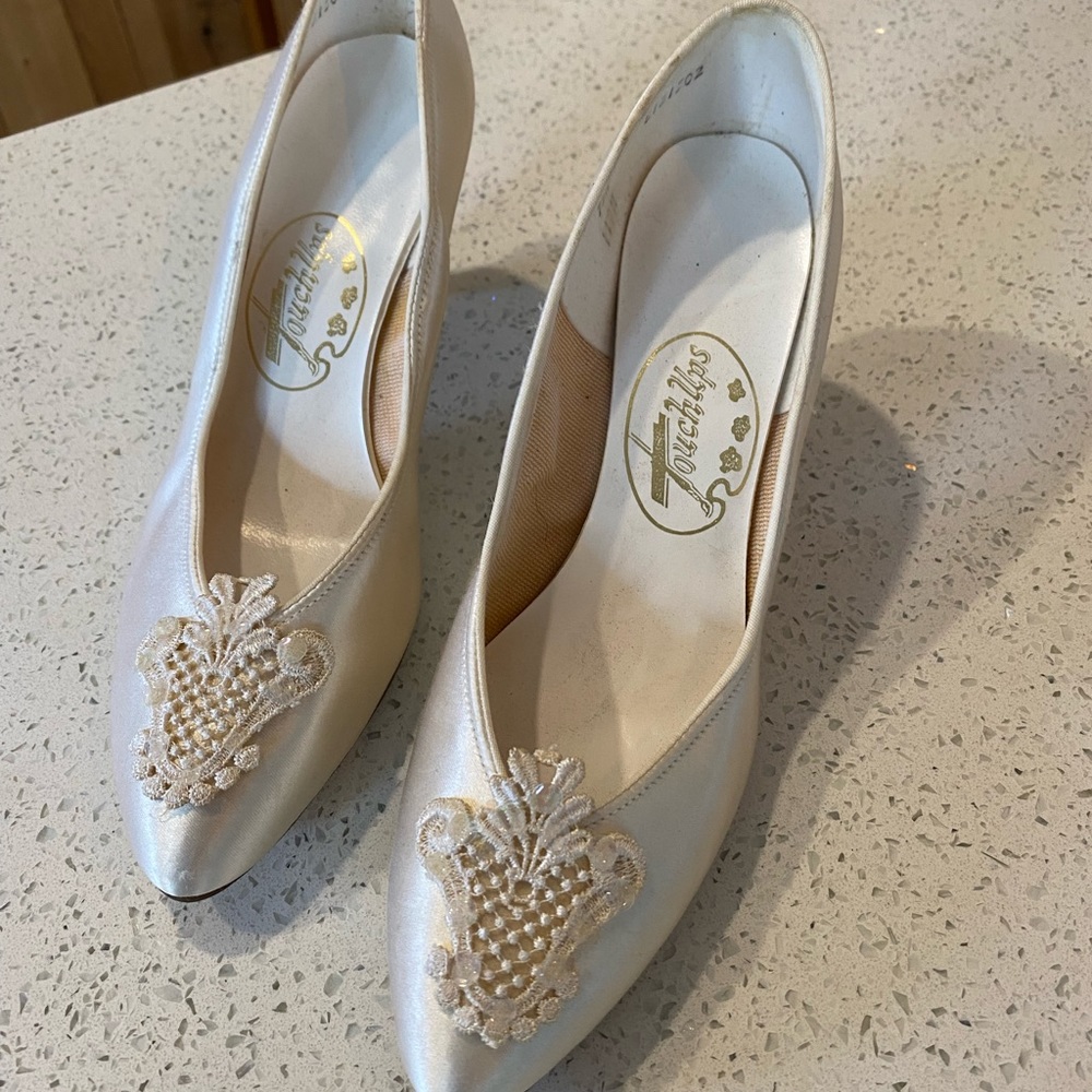 Vintage wedding Heels size 7